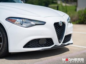 Alfa Romeo Giulia Front Spoiler - Carbon Fiber - QV Style - V3 - Feroce Carbon - Base Model Alfa Romeo Giulia Front Spoiler - Carbon Fiber - QV Style - V3 - Feroce Carbon - Base Model